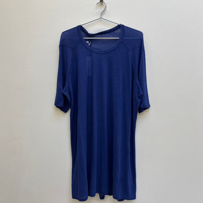 Boris Bidjan Saberi Nuclear Blue Cross Seam Tee
