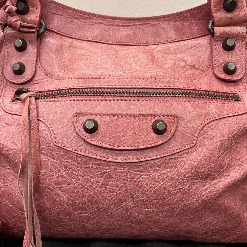SS09 Balenciaga Pink City Leather Bag