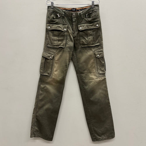 SS03 D&G Dolce & Gabbana Multi-Pocket Military Cargo Pants