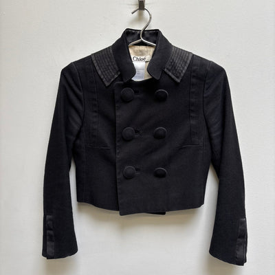 00s CHLOÉ BY PHOEBE PHILO DOUBLE BREASTED CROPPED JACKET