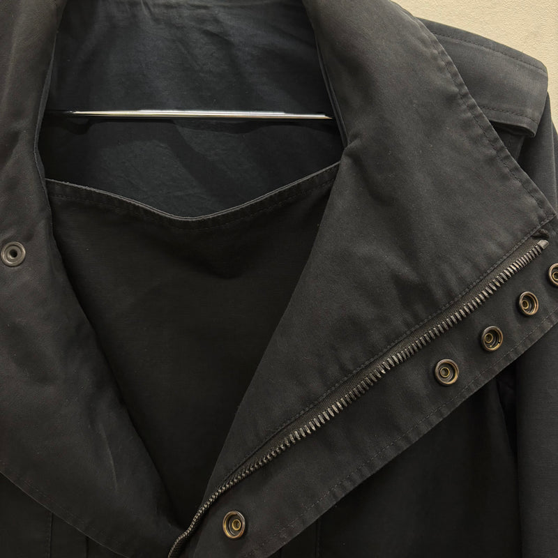 Balmain Biker Parka High Collar Jacket