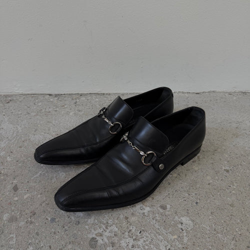 AW05 Dolce & Gabbana Leather Horsebit Loafers