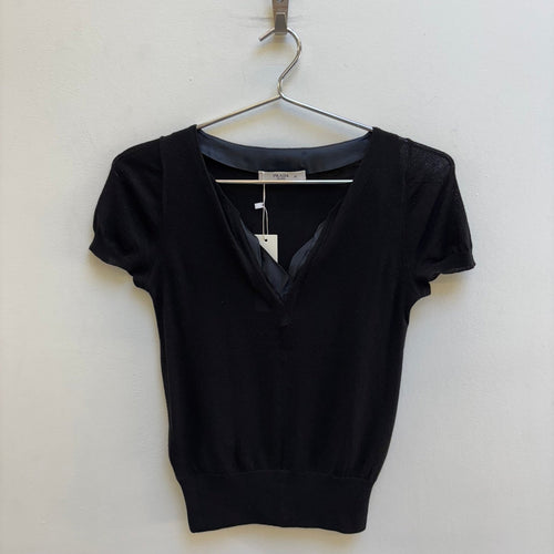 FW10 Prada Deep V Wool T-Shirt