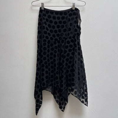 00s Atsuro Tayama Floral Print Asymmetrical Skirt