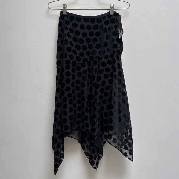 00s Atsuro Tayama Floral Print Asymmetrical Skirt