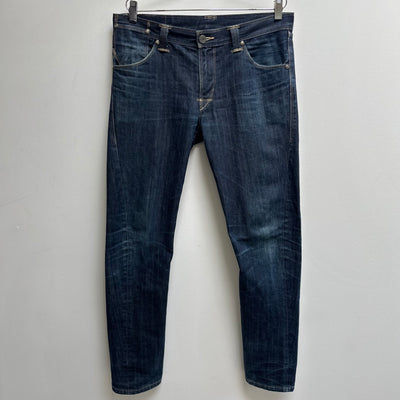 Levi's Engineered Distressed Dark Wash Jeans