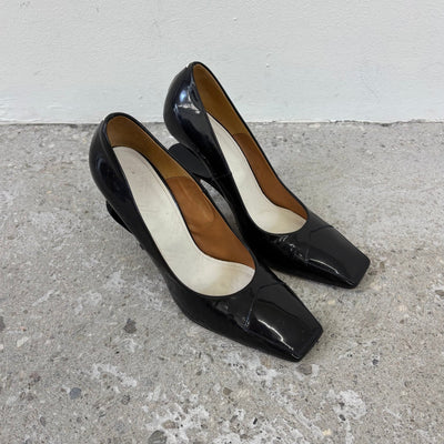 SS14 Maison Margiela Cut Out Heel Pump Square Toe