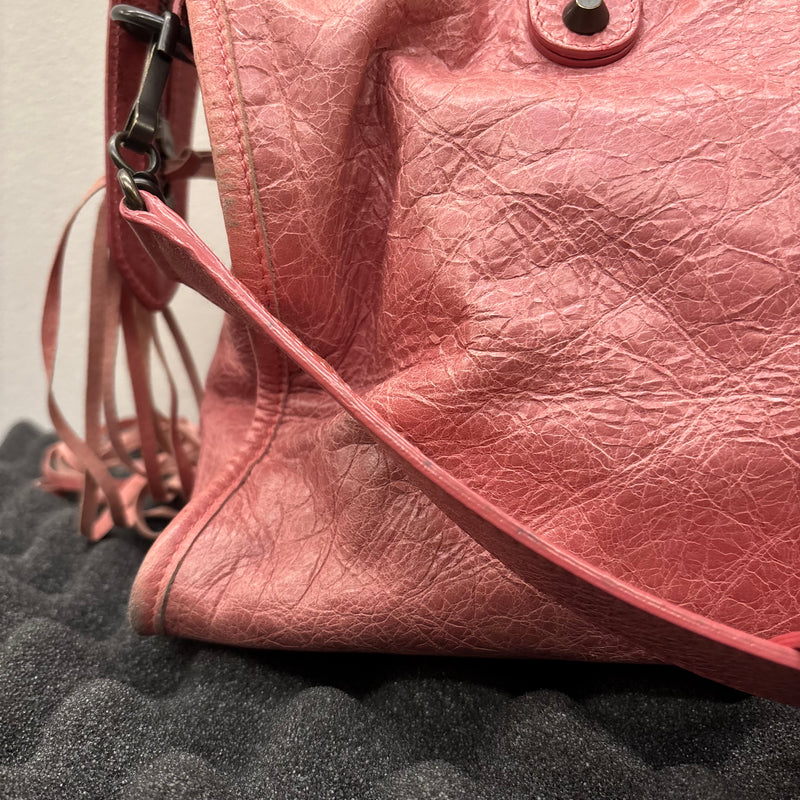 SS09 Balenciaga Pink City Leather Bag