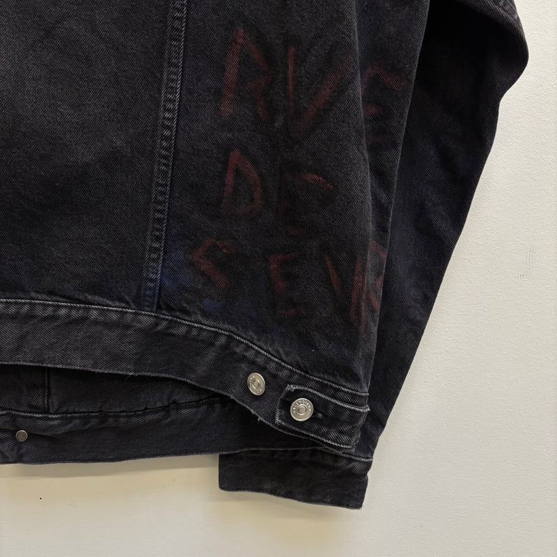 FW18 Balenciaga Trucker Paris Denim Jacket