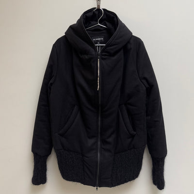 FW18 Ann Demeulemeester Wool Hooded Layered Jacket