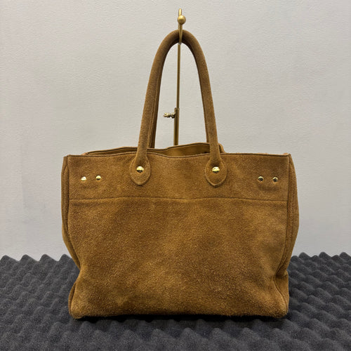 Sita Parantica Suede Leather Firkin Handbag
