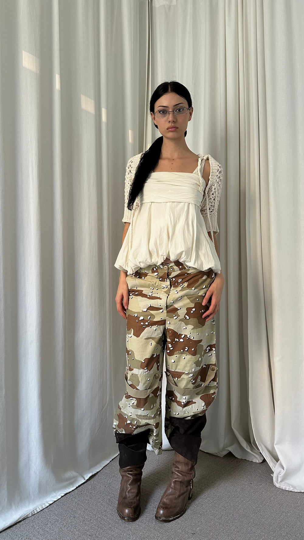 MM6 Camo Cropped Pants