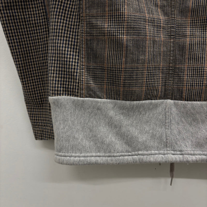 Final Home Hooded Plaid Blazer