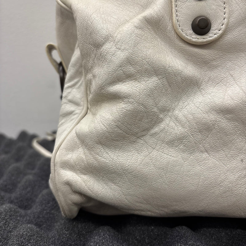 Balenciaga White Twiggy Leather Bag