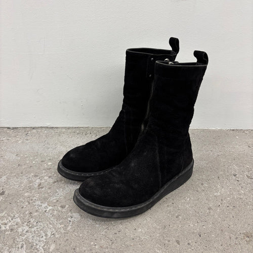 Rick Owens Suede Creeper Boots