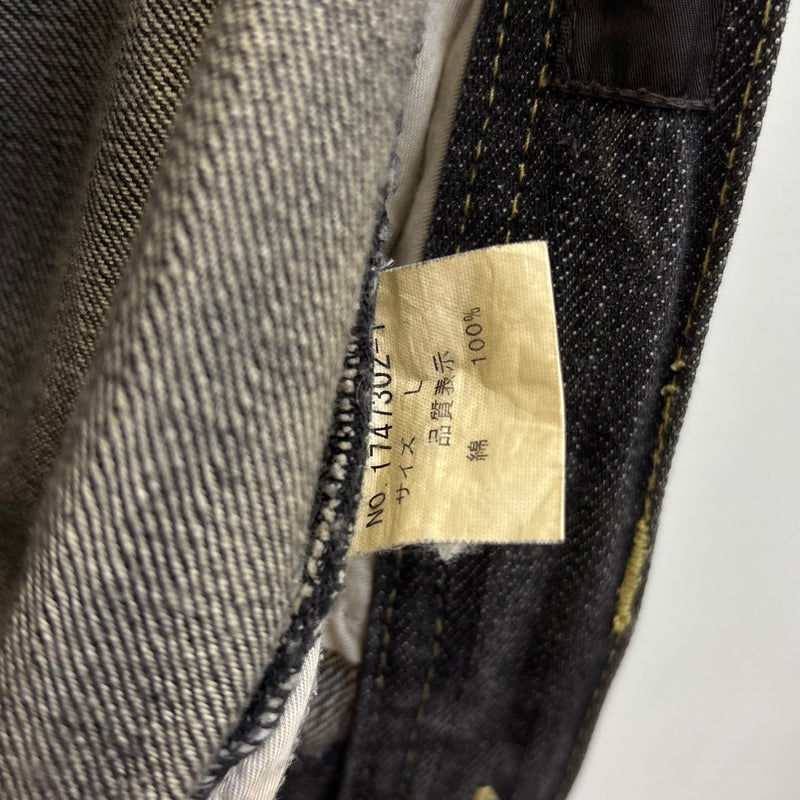 Tête Homme Acid Wash Distressed Denim Jeans