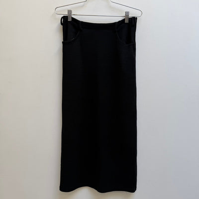 Y’s By Yohji Yamamoto Black Midi Skirt