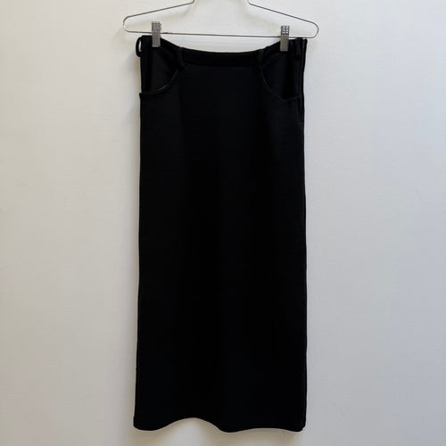 Y’s By Yohji Yamamoto Black Midi Skirt