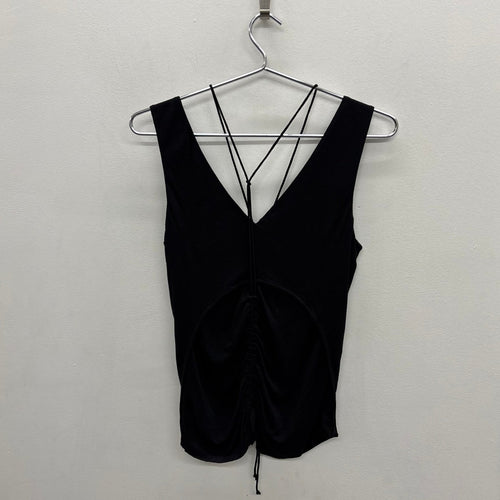 2010s Helmut Lang Scala Ruched Jersey Tank Top
