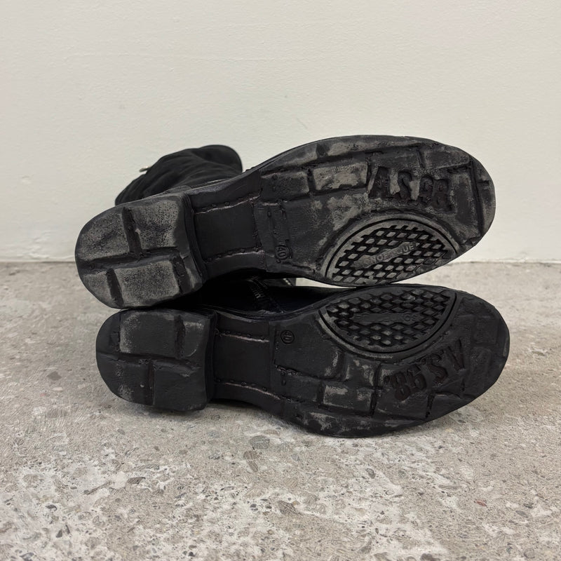 A.S. 98 Leather Wrap Zipper Boots