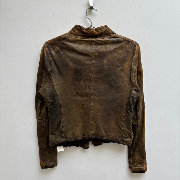 Giorgio Brato Leather Blazer Jacket