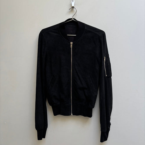 FW14 Rick Owens ‘MOODY’ Suede Leather Bomber Jacket