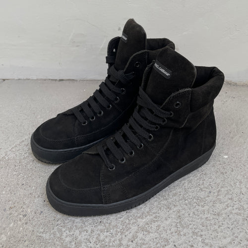00s Dolce & Gabbana Suede High Top Sneakers