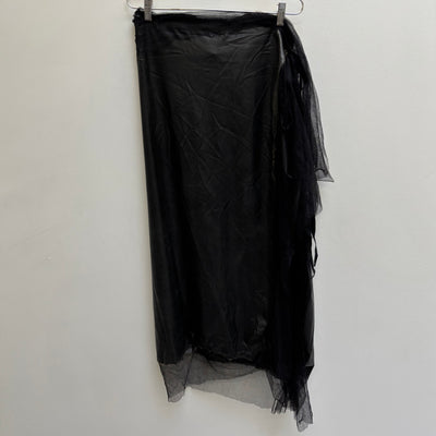 Marc Le Bihan Latex Tule Maxi Skirt