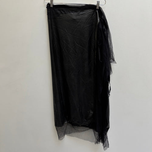 Marc Le Bihan Latex Tule Maxi Skirt