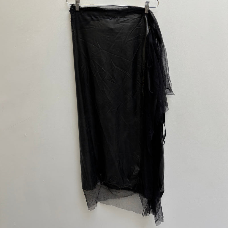 Marc Le Bihan Latex Tule Maxi Skirt