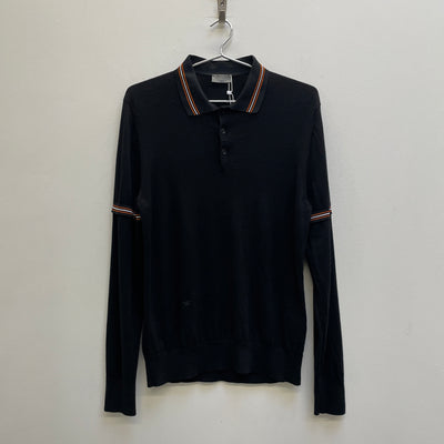 Christian Dior by Hedi Slimane Layered Polo Long Sleeve Tee