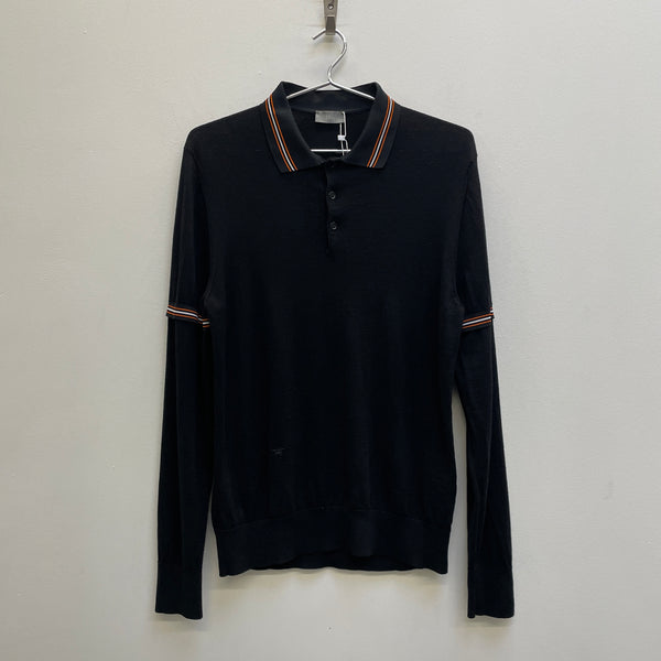 Christian Dior by Hedi Slimane Layered Polo Long Sleeve Tee