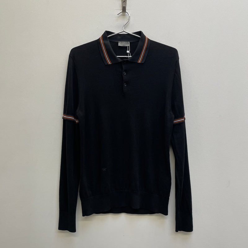 Christian Dior by Hedi Slimane Layered Polo Long Sleeve Tee