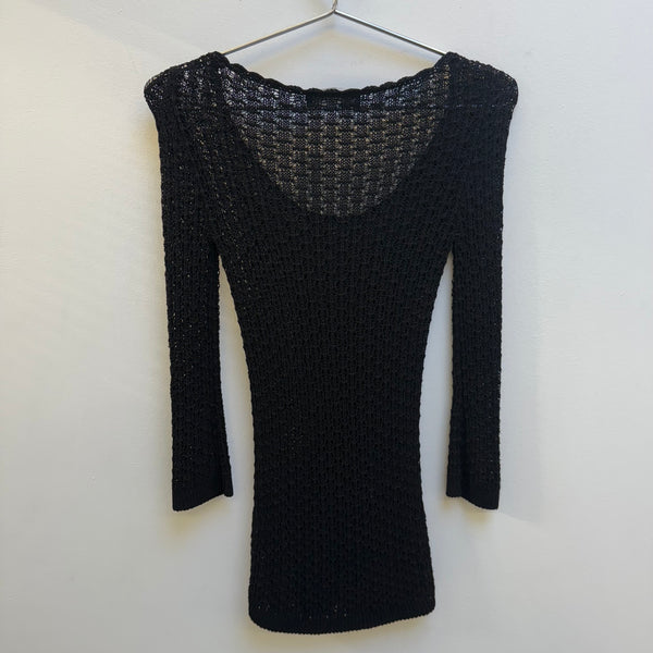 Dolce & Gabbana Cropped Sleeve Knit Top