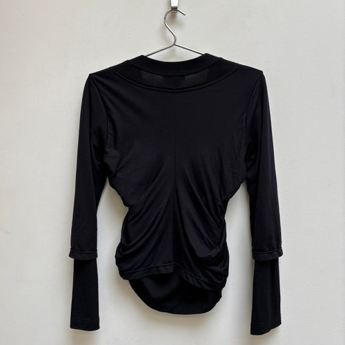 FW07 Comme Des Garçons Layered Side Gathered Cardigan