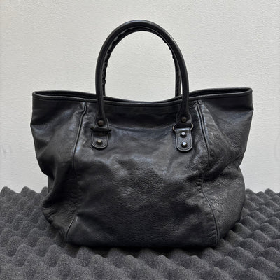 Balenciaga Leather Sunday Editors Leather Handbag