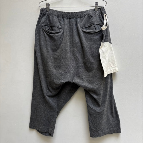 00s Mihara Yasuhiro Drop Crotch T-Shirt Cropped Sweats