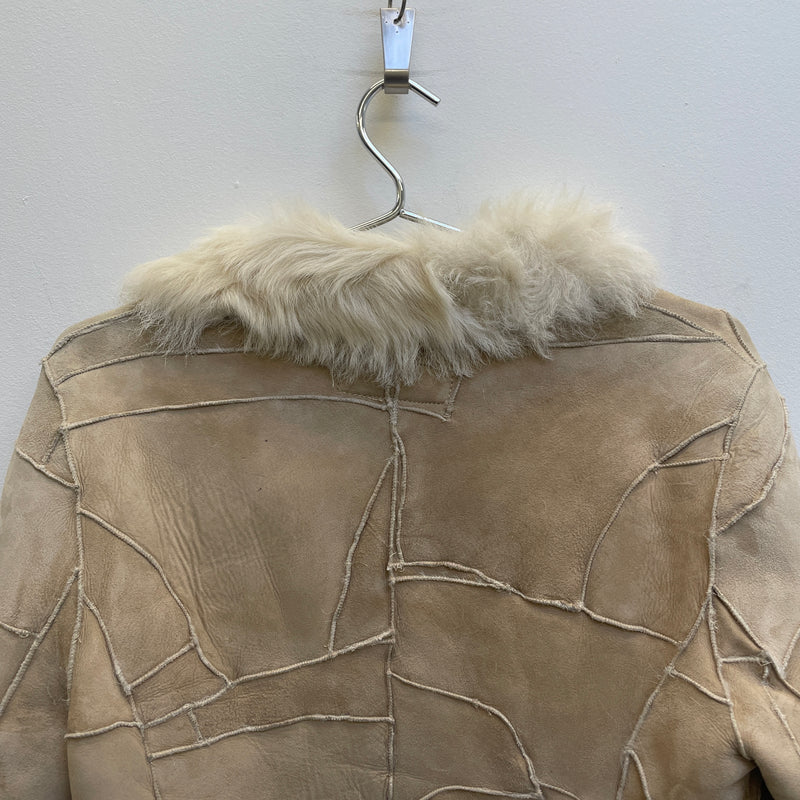 RESTIR SHEEPSKIN PATCHWORK JACKET