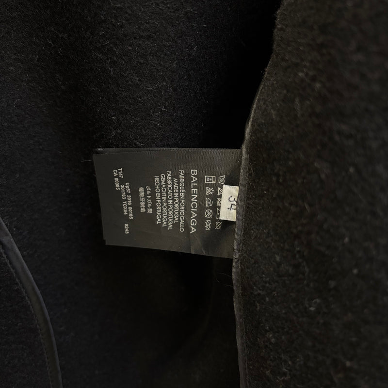 FW16 Balenciaga Metal Button Peacoat