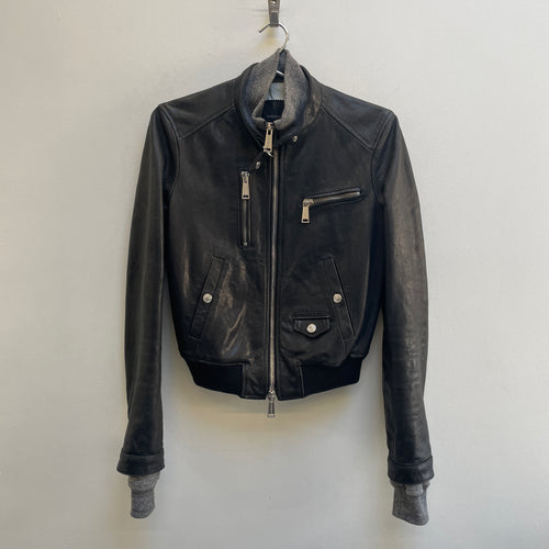 2010s Dsquared2 Hybrid Leather Biker Jacket