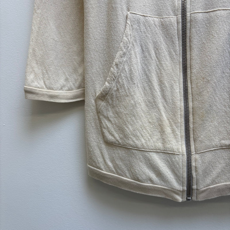 Maison Margiela Ruched Half Sleeve Zip Up