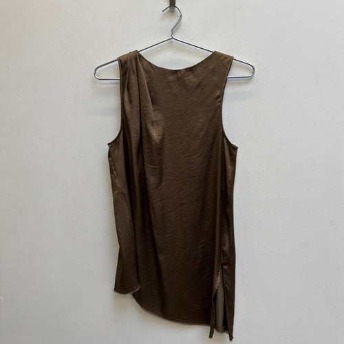 00s Helmut Lang Raw Hem Asymmetrical Tank Top