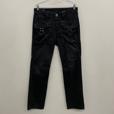 Marithé François Girbaud Herringbone Cargo Jeans