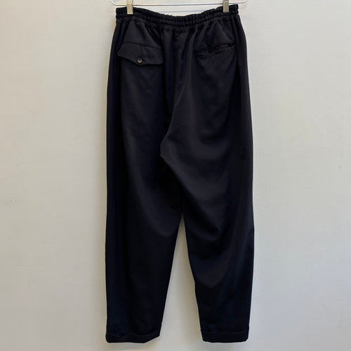 Comme Des Garçons Homme Plus Dark Navy Elastic Waist Trousers
