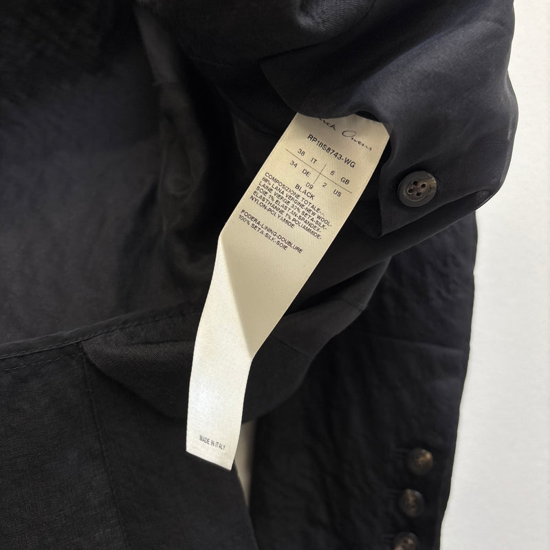 SS18 Rick Owens DIRT Silk Blazer