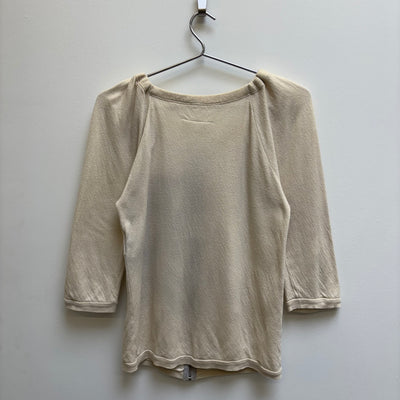 Maison Margiela Ruched Half Sleeve Zip Up