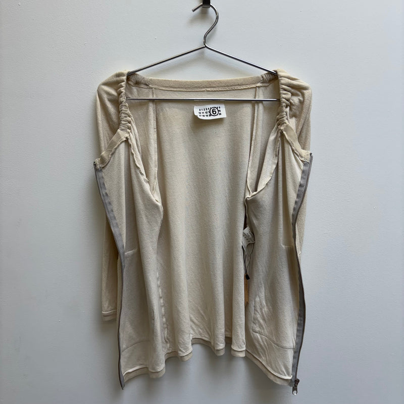 Maison Margiela Ruched Half Sleeve Zip Up