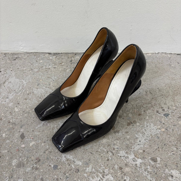 SS14 Maison Margiela Cut Out Heel Pump Square Toe