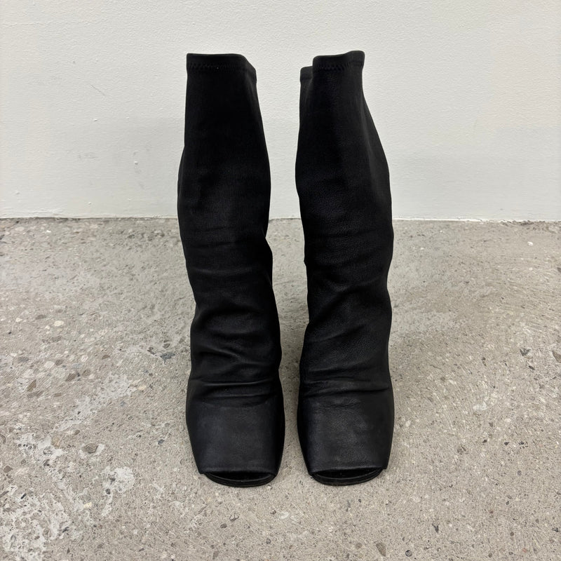 Rick Owens Larry Sock Open Toe Wedge Heels