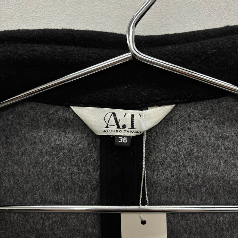 Atsuro Tayama Wool Double Breasted Peacoat